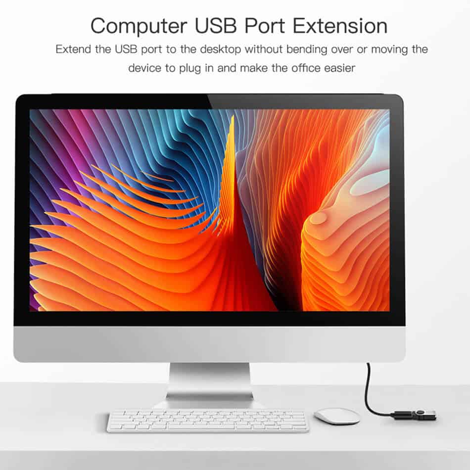 USB 3.0 Male to Female Extension Cable High-Speed Data Transfer For Webcam, USB Keyboard, Mouse, Flash Drive, Hard Drive, VR, Xbox USB 3.0 Male to Female Extension Cable High-Speed Data Transfer For Webcam, USB Keyboard, Mouse, Flash Drive, Hard Drive, VR, Xbox